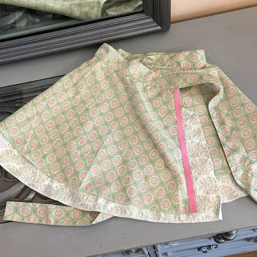 Matilda Jane Green and Pink Floral Skirt